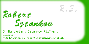 robert sztankov business card